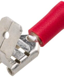 Enchufe plano hembra, rojo 0,5-1 mm² 6,3x0,8mm, blister (50 uds.), Hella