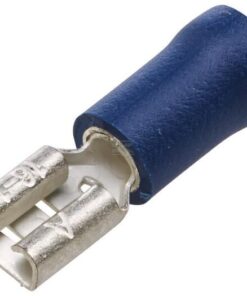 Enchufe plano hembra, azul 1,5-2,5 mm² 4,8x0,8mm, blister (100 uds.), Hella