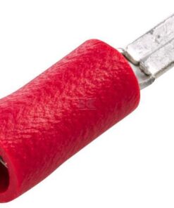 Enchufe plano macho, rojo 0,5-1 mm² 2,8x0,8mm, blister (100 uds.), Hella