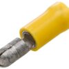 Conector tipo bala macho, amarillo Ø5mm  4-6mm² Series A, blister (50 uds.), Hella