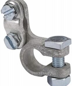 Abrazadera terminal de batería izquierda forma D diá. 15,9 mm