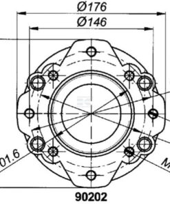 Brida de conexión SAE-B para GBU