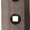 Punta de cultivador 260 x 55 x 30 mm derecha, plana, 2 orificios, válida para Köckerling de Kramp