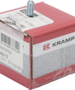 Pasador roscado DIN916 M6x12, acero zincado 45H, Kramp