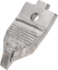 Punta de cultivador 240 x 120 x 10 mm, curvada, 1 orificio, válida para Kerner
