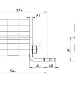 Soporte articulación cabezal cilindro Ø10
