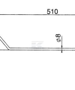 Púa 8 mm p/Hatzenbischler