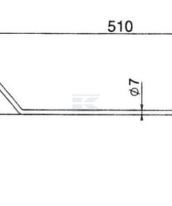 Púa 7 mm p/Hatzenbischler
