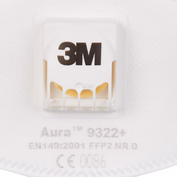 Máscara antipolvo FFP2 con válvula 9322+ 10 uds. 3 Máscara antipolvo FFP2 con válvula 9322+ 10 uds.