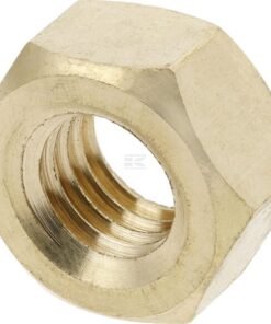 Tuerca hexagonal DIN934 M10x1.50, latón zincado, Kramp