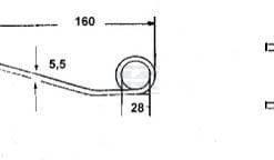 Diente de pick-up  160x74x5,5
