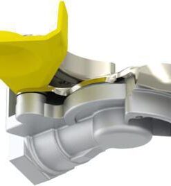 Cabezal de acoplamiento M16x1.5 amarillo