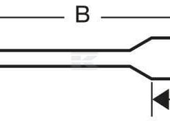 Broca plana Ø 26 x 152 mm, Bahco 8 Broca plana Ø 26 x 152 mm, Bahco