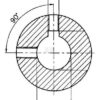 Bore Ø22, Keyway 6mm, 2 pcs 6mm Setscrews