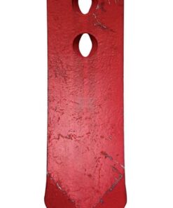 Punta de cultivador 270 x 80 x 12 mm, curvada, 2 orificios, válida para Pöttinger