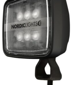 Work light LED, 20W, 1900lm, square, 12/24V, white, 59x104x94mm, Deutsch 2-pin, Wide flood, 6 LED's, KL 2001 by Nordic Lights