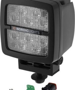Luz de trabajo LED, 41W, 4200lm, cuadrada, 12/24V, atornillable, Deutsch 2-pin, flood, 10 LED's, Scorpius N4402 de Nordic Lights
