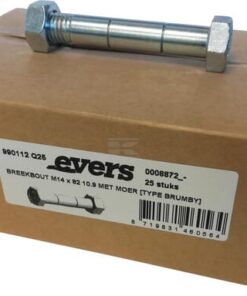 Shear bolt with nut (25x) M14x82 10.9 TYPE BRUMBY