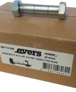 Shear bolt  with nut (25x) M14x67 10.9 TYPE 40/45