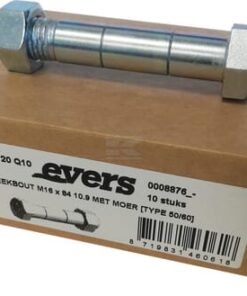 Shear bolt with nut (10x) M16x84 10.9 TYPE 50/60
