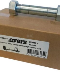 Shear bolt with nut (10x) M20x103 10.9 TYPE 4cm tine
