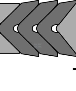 Empaquetadura tipo teja "Chevron" 60x80x32mm 35 Empaquetadura tipo teja