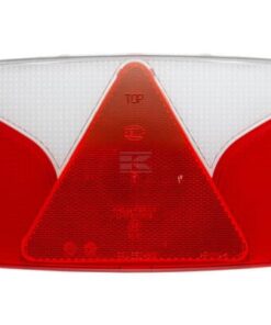 Piloto ámbar/rojo, rectangular 244x138 mm, trasero/izd., Hella