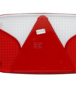 Piloto ámbar/rojo, rectangular 244x138 mm, trasero/izd., Hella