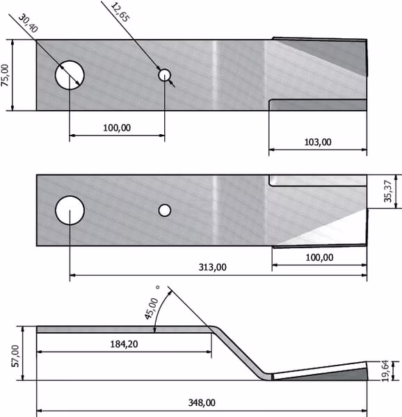 Cuchilla principal CW 12000