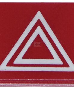 Símbolo rojo de advertencia