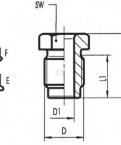Acoplamiento M10 x 1 / 5 mm E