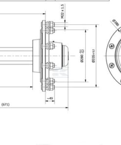 Mangueta sin freno 90 x 480 mm (280/335/10) 9 Mangueta sin freno 90 x 480 mm (280/335/10)
