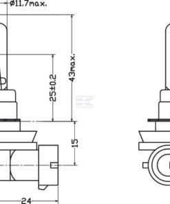 Bombilla H9 12V 65W PGJ19-5 Kramp