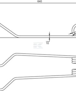 Púa de rastrillo de sembradora d=10 mm