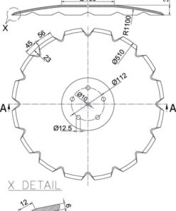 Disco dentado 510x6,0mm