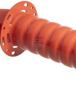 Tubo corrugado corto S100