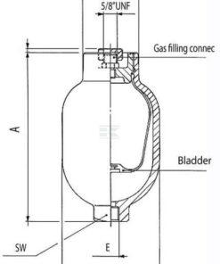 Accumulator 1 L 350/30 Bar