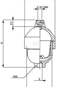 Acumulador 0,1L 210 bar