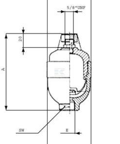Acumulador 0,1L 210 bar
