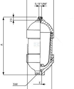 Acumulador 0,1L 210 bar