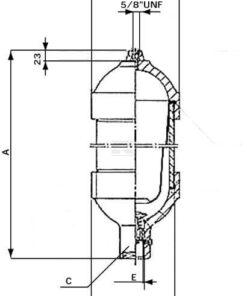 Acumulador 0,1L 210 bar
