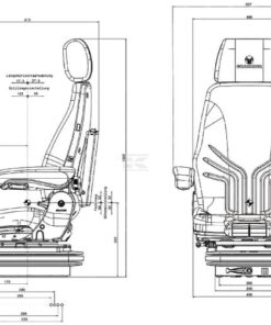 Asiento con suspensión mecánica, Actimo M