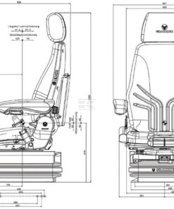 Asiento con suspensión neumática Actimo XXL 7 Asiento con suspensión neumática Actimo XXL