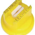 Tobera estándar, doble, chorro plano AD 120° 02 amarillo cerámica Lechler