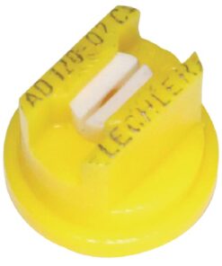 Tobera estándar, doble, chorro plano AD 120° 02 amarillo cerámica Lechler