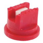 Tobera estándar, doble, chorro plano AD 120° 04 rojo cerámica Lechler