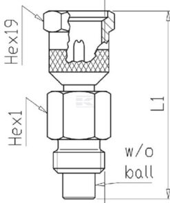 Reductor M16x15IG-M16x2AG