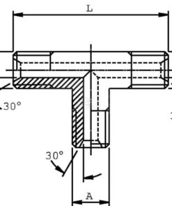 Pieza en T 1/2 BSP
