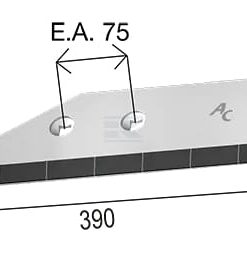 Reja de ala IZQ, Carburo 4 Wing share LH, Carbide