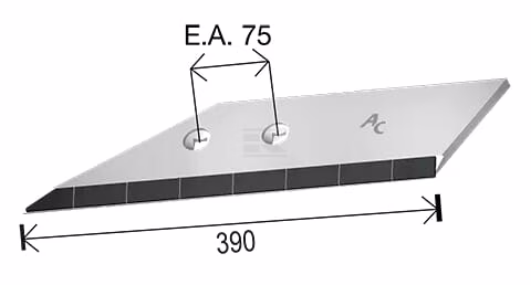 Reja de ala IZQ, Carburo 2 Wing share LH, Carbide